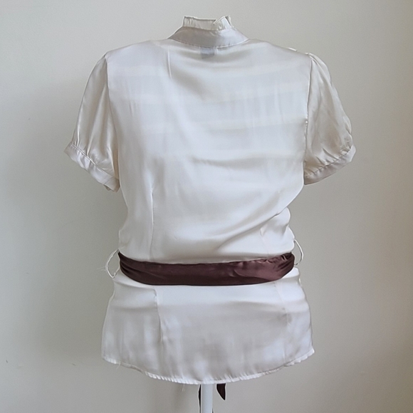Cream Ruffle Blouse - Picture 3 of 7